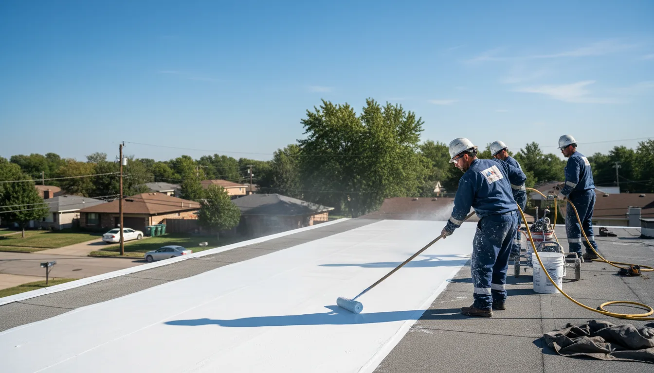Commercial roof coating in Benedicta, ME near me